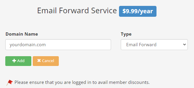 Email Forward Sign up